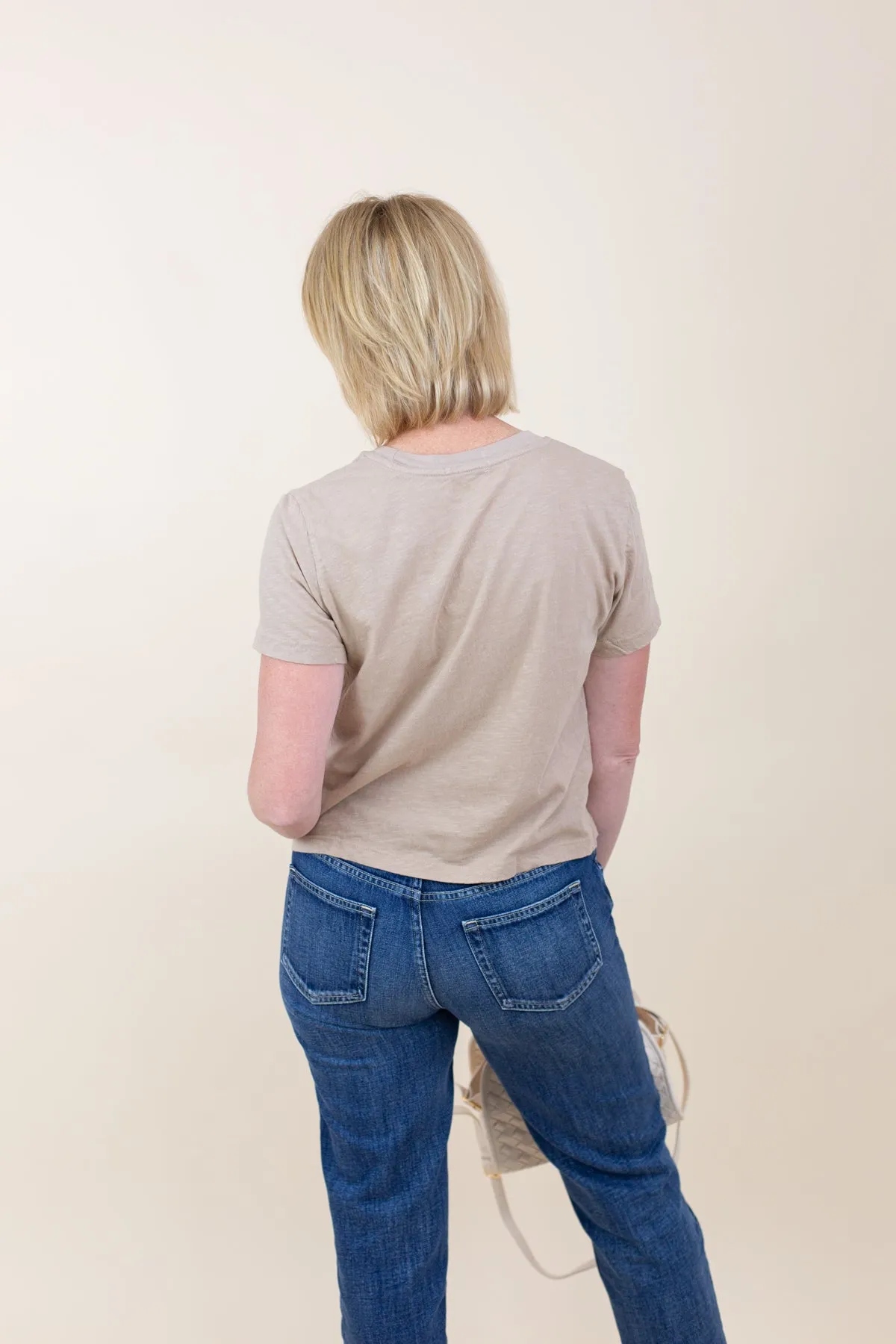 Short Sleeve Boxy Crew Tee, La Mer sold by French Cuff product image thumbnail 3