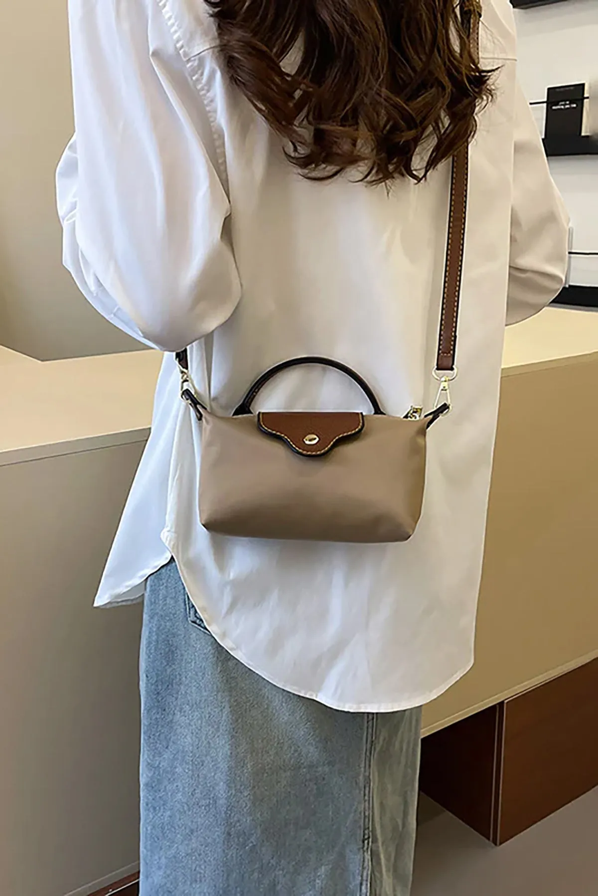 Simple Casual Square Shoulder Bag sold by French Cuff