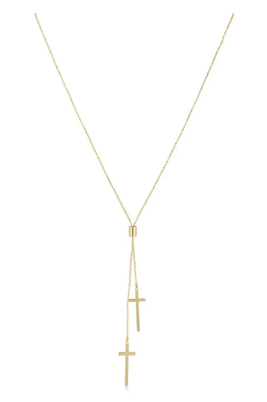 Double Cross Lariat made by French Cuff