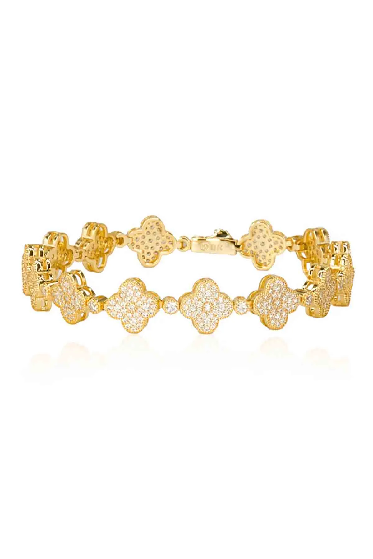 Gracie Clover Tennis Bracelet sold by French Cuff
