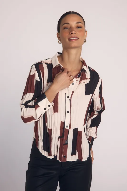 Pleated Button Down sold by French Cuff