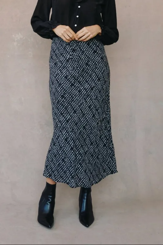 Bias Skirt with Grid Tie sold by French Cuff