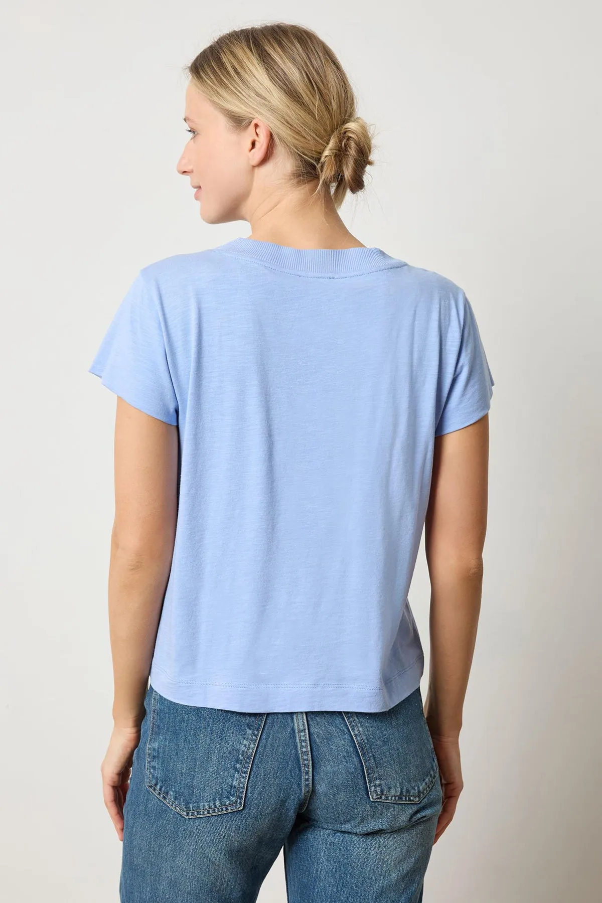 Relaxed Short Sleeve V-Neck Tee sold by French Cuff product image thumbnail 2