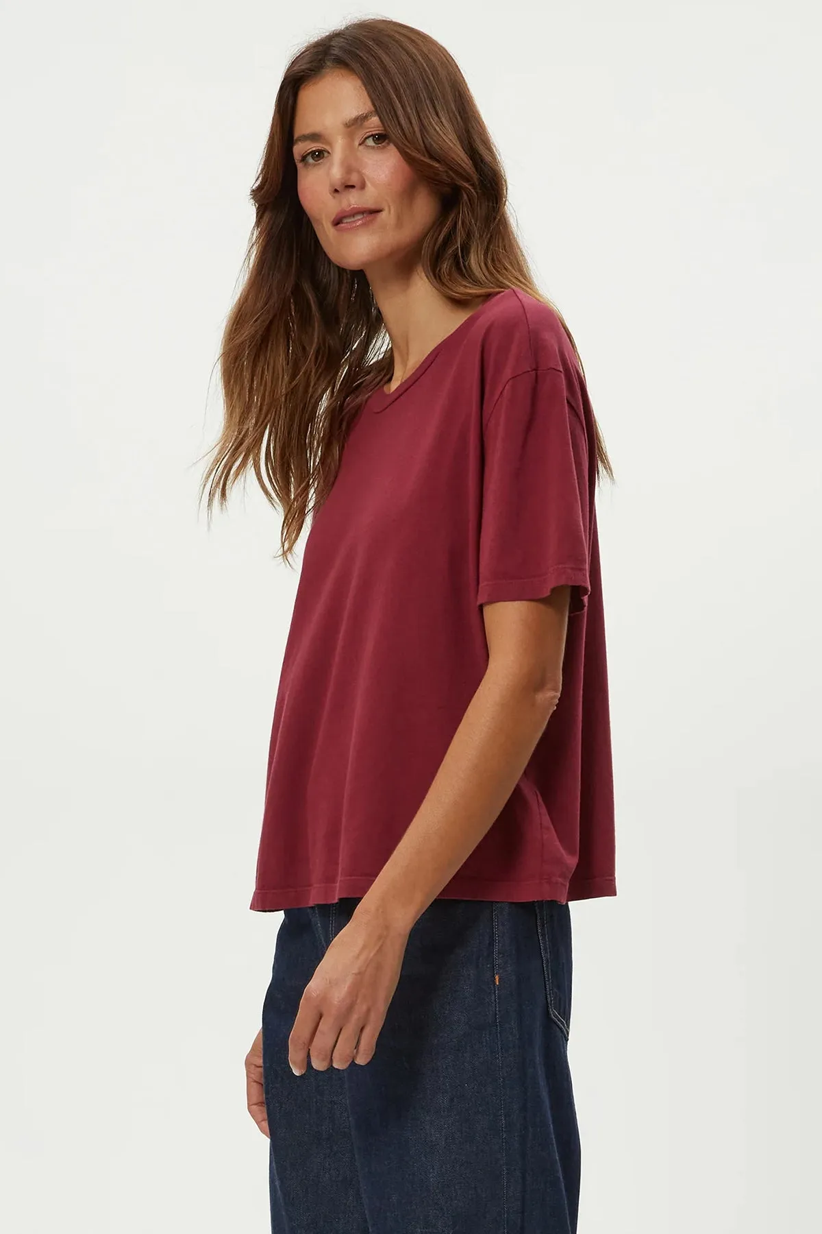 Nina Crew Neck Short Sleeve Tee sold by French Cuff product image thumbnail 2