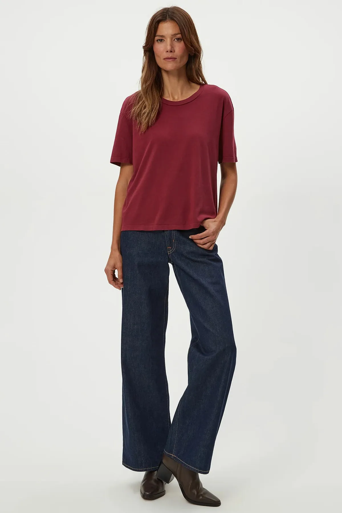 Nina Crew Neck Short Sleeve Tee sold by French Cuff product image thumbnail 4