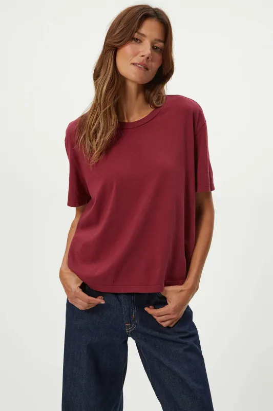 Nina Crew Neck Short Sleeve Tee sold by French Cuff