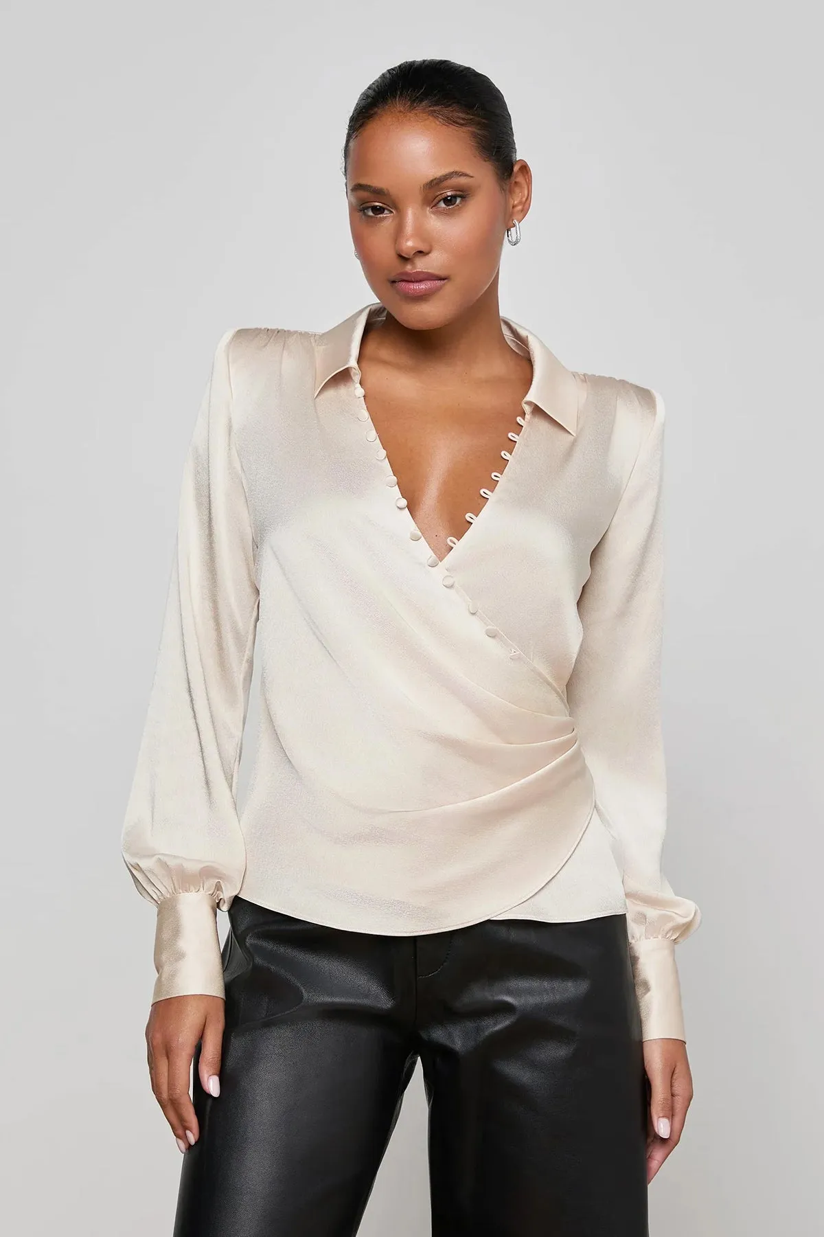Bernice Wrap Blouse sold by French Cuff product image thumbnail 2