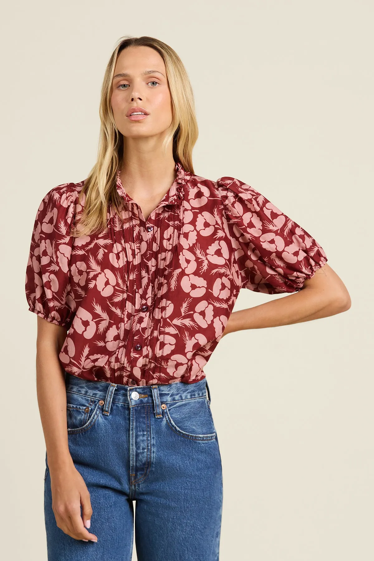 Mira Blouse Briar Rosewood sold by French Cuff