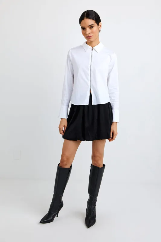Long Sleeve Zip Front Shirt sold by French Cuff