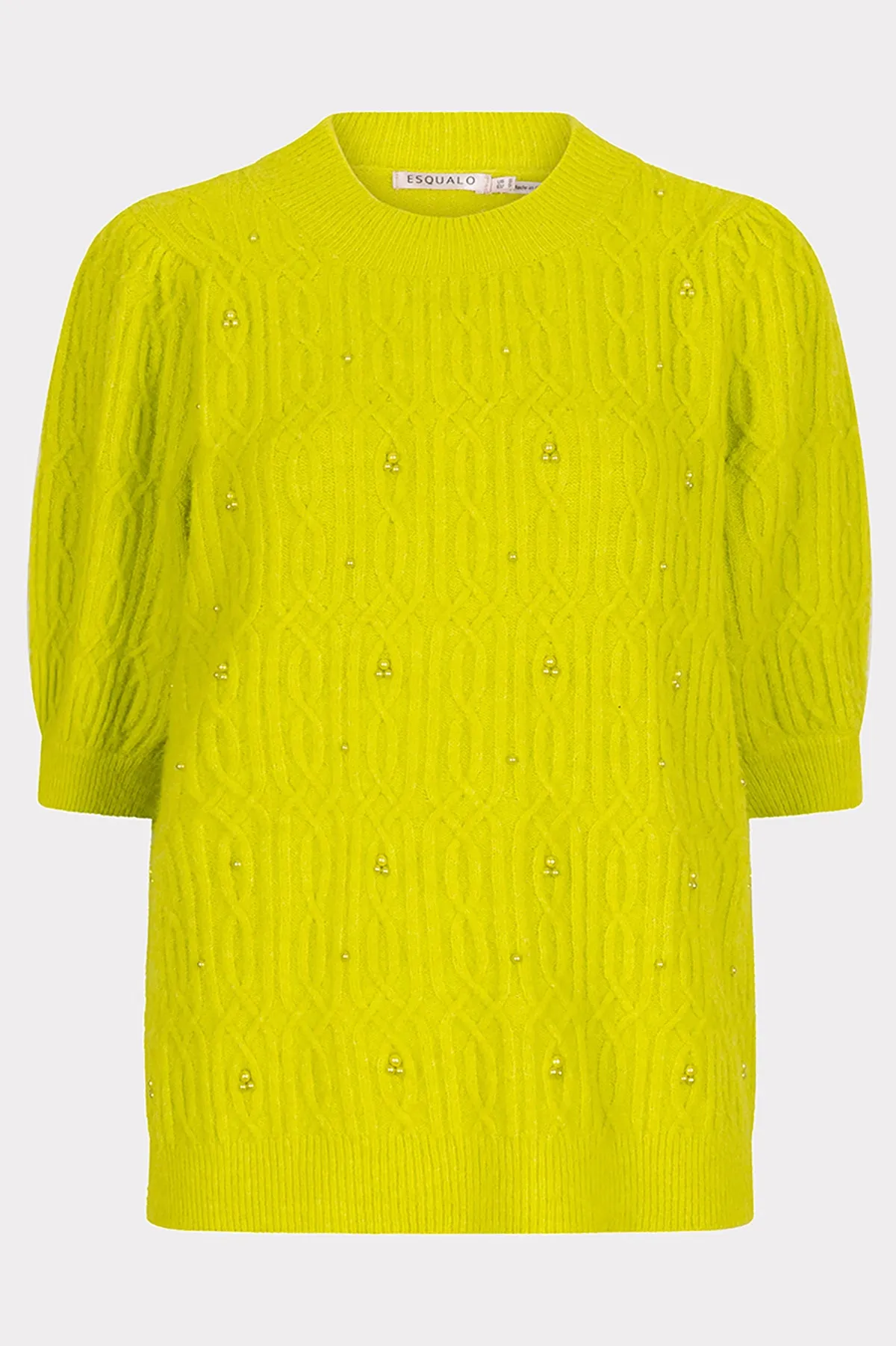 Sweater pearls cable short sleeves sold by French Cuff product image thumbnail 4