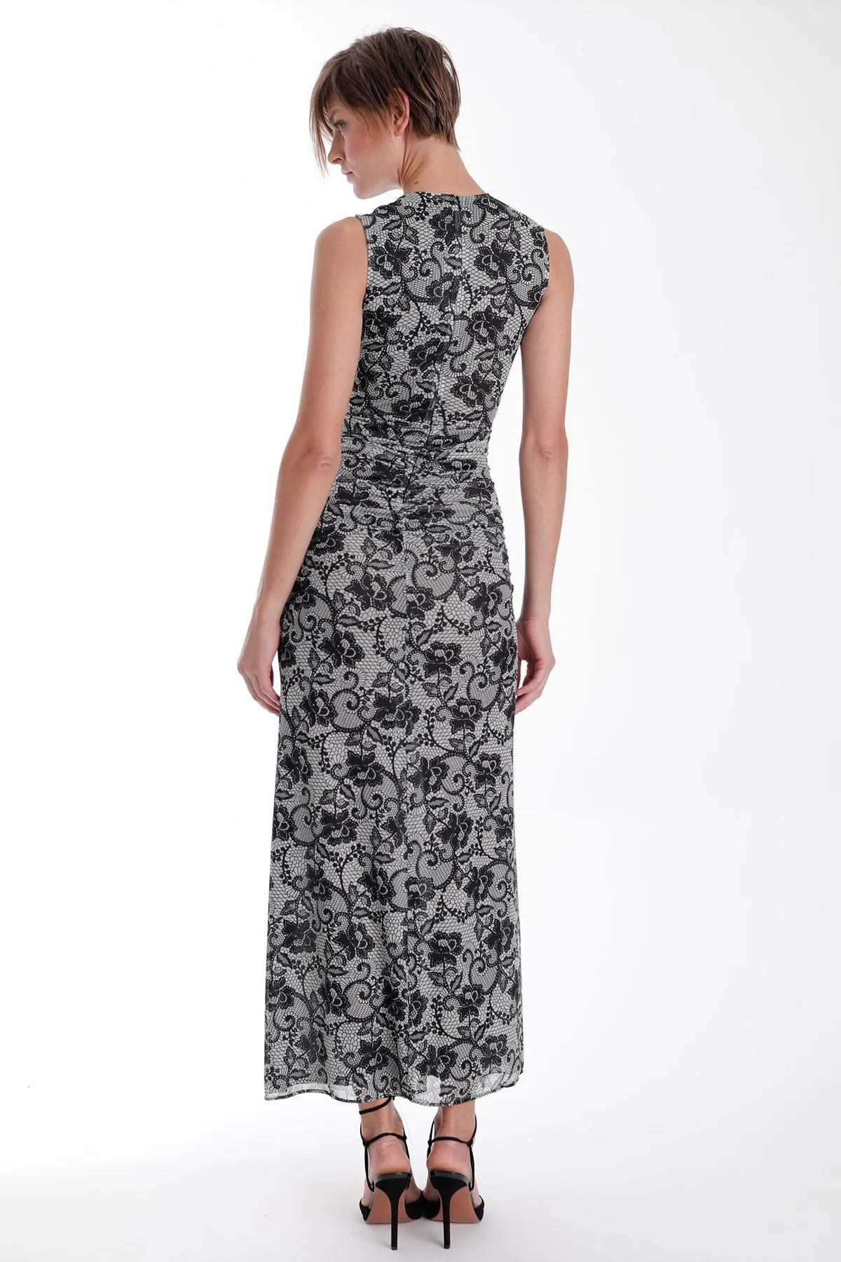 Pilar Lace Print Maxi Dress sold by French Cuff product image thumbnail 2