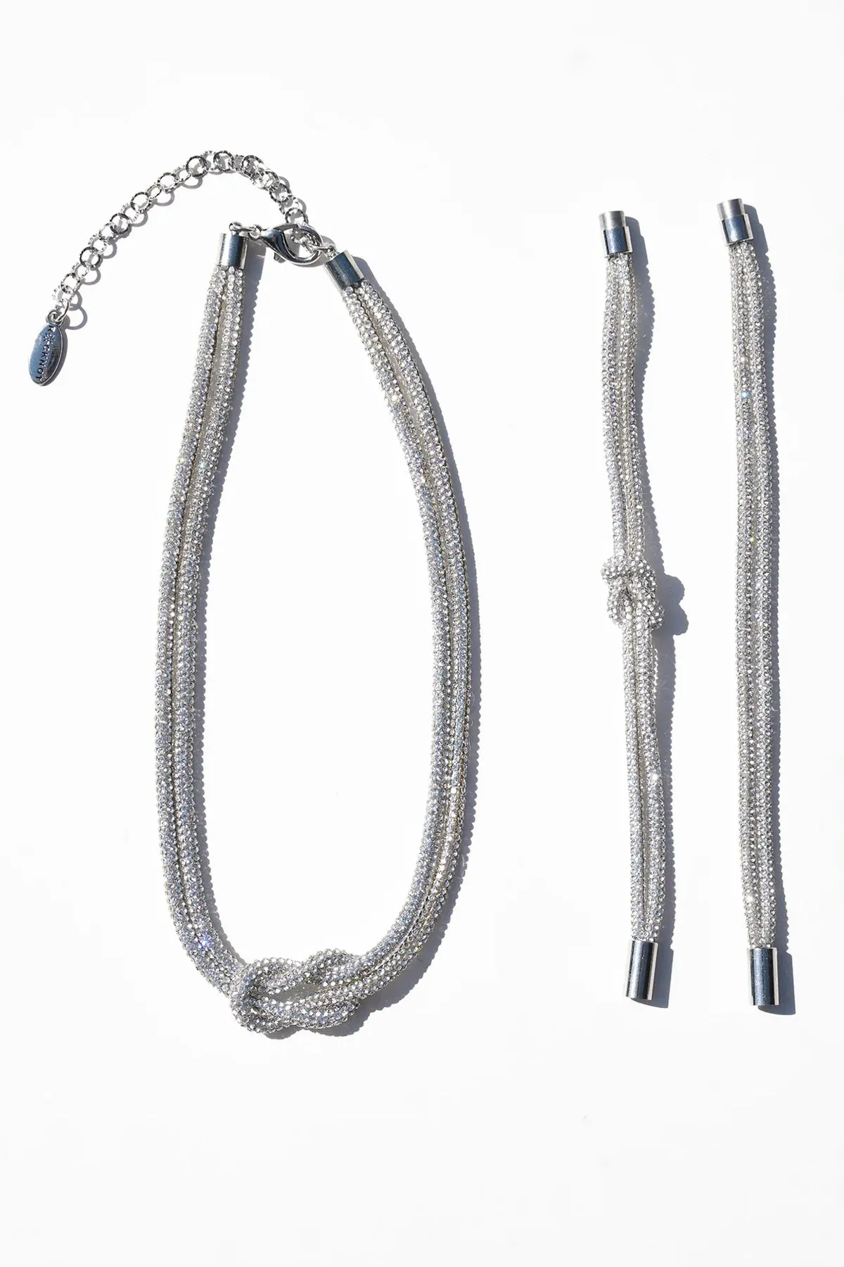 Crystal Knot Bracelet Set sold by French Cuff product image thumbnail 5