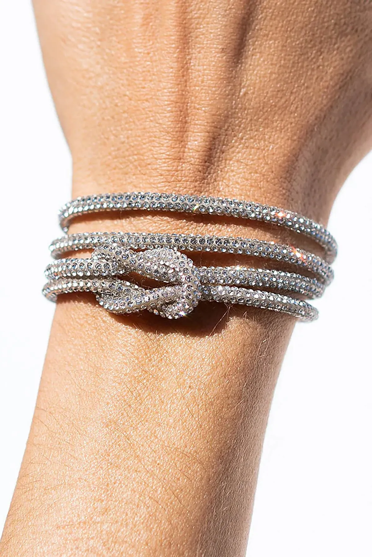 Crystal Knot Bracelet Set sold by French Cuff