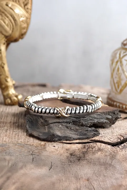 Twist & X Bracelet made by French Cuff