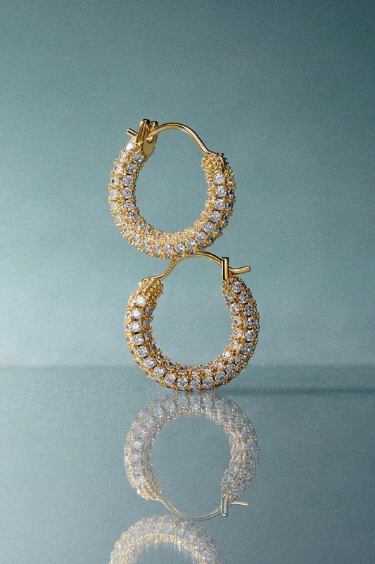 Pave Amalfi Huggies sold by French Cuff