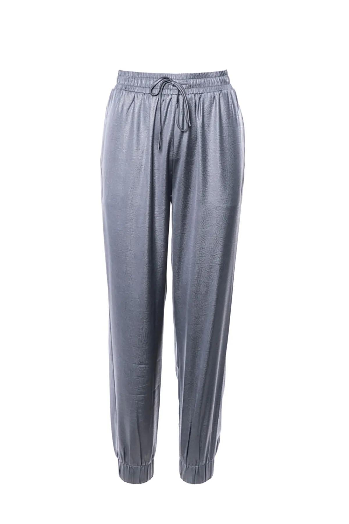 Satin Jogger with Embossed Leather Texture sold by French Cuff