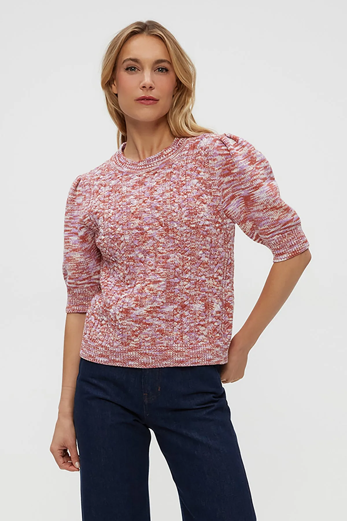 Elaine Puff Sleeve Pullover sold by French Cuff