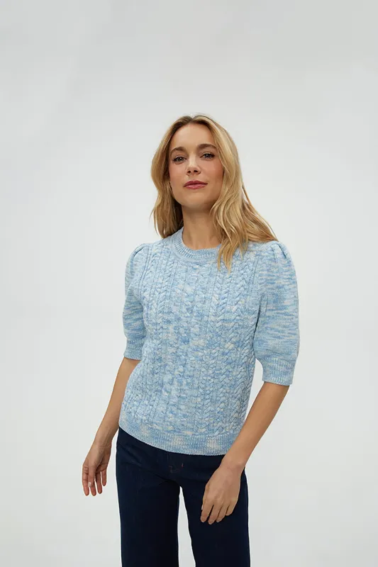 Elaine Puff Sleeve Pullover made by Michael Stars