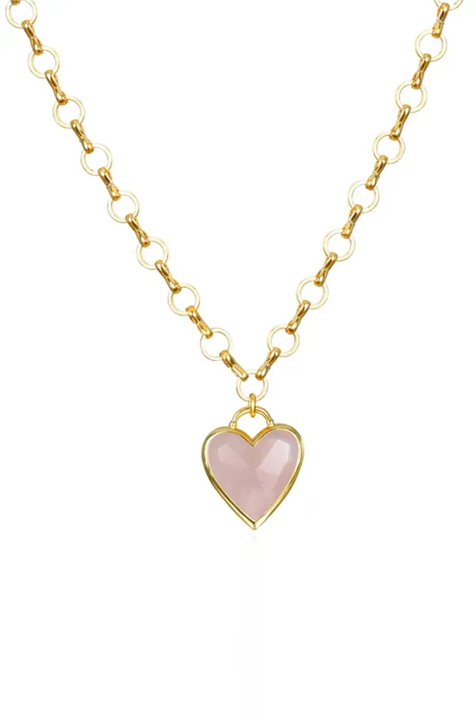 Framed Heart Petite Loop Necklace sold by French Cuff