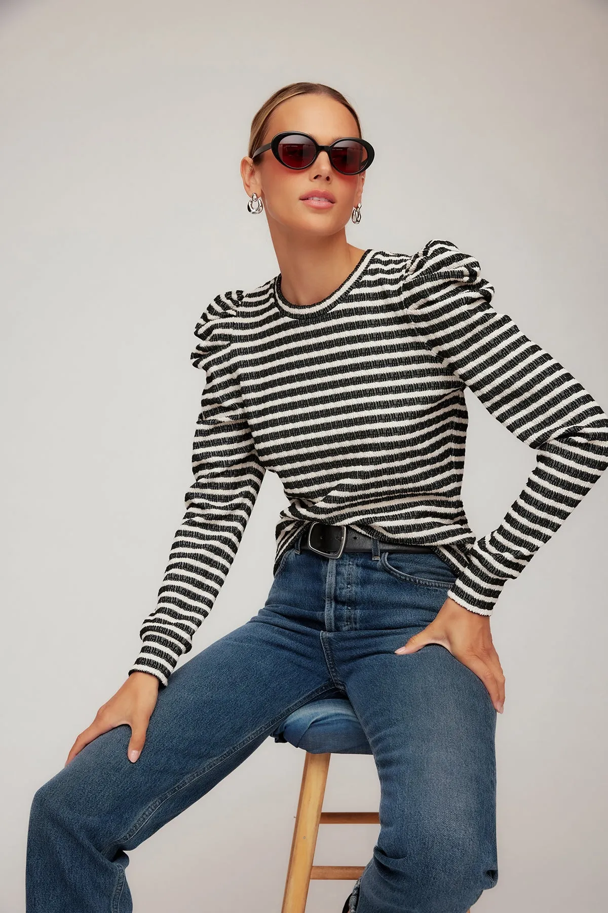 Leila Puff Sleeve Top sold by French Cuff