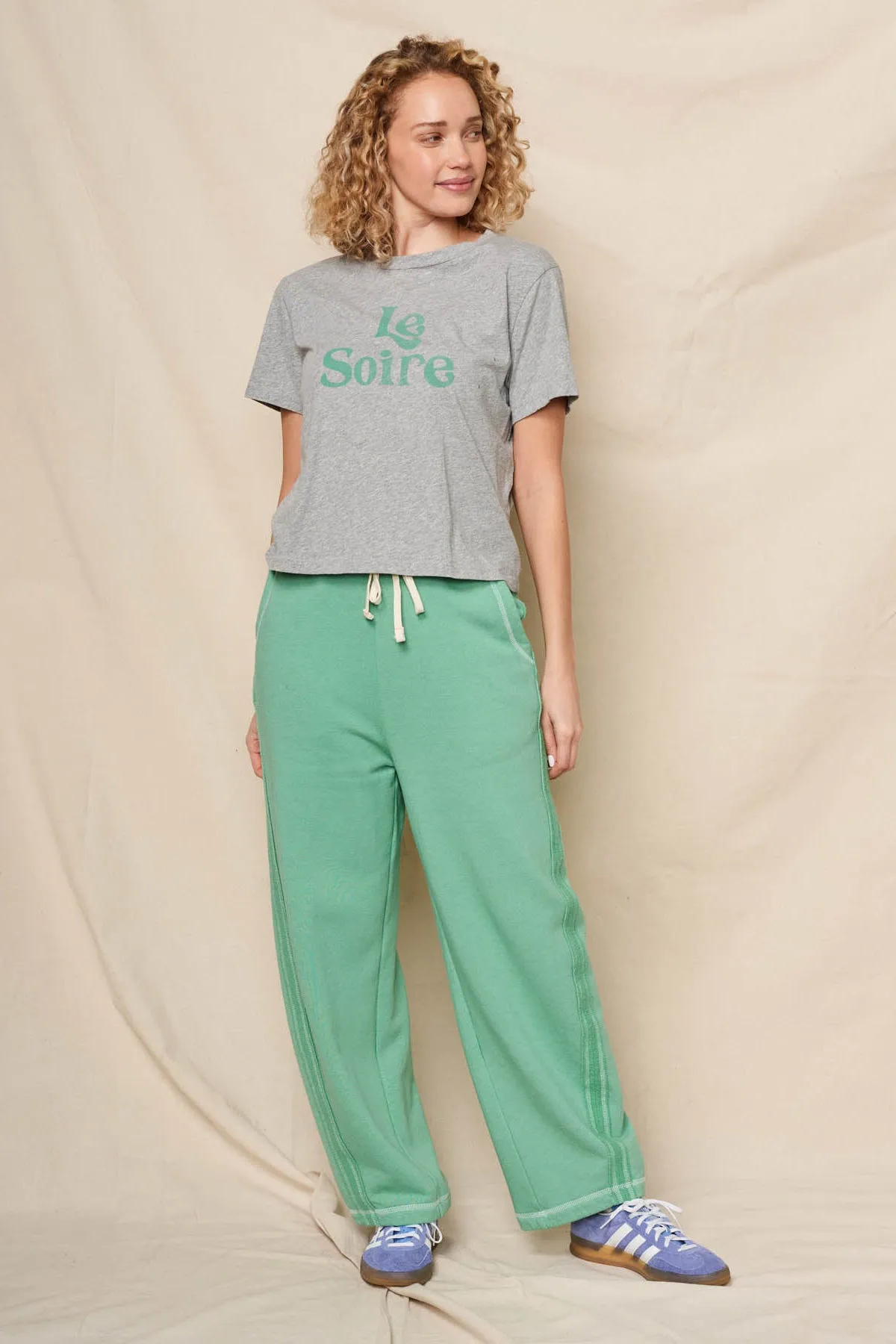 Short Sleeve Boxy Crew Tee- La Soiree sold by French Cuff product image thumbnail 3