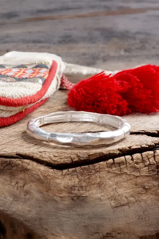 Boho Stretchy Minimalist Bangle Raw sold by French Cuff