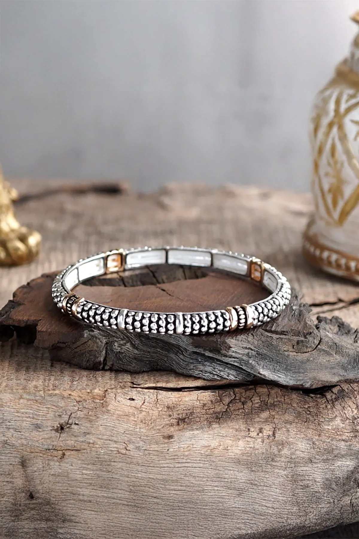 Caviar Texture Bracelet sold by French Cuff