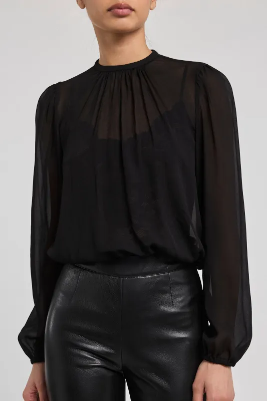 Gumberto Georgette Bodysuit sold by French Cuff