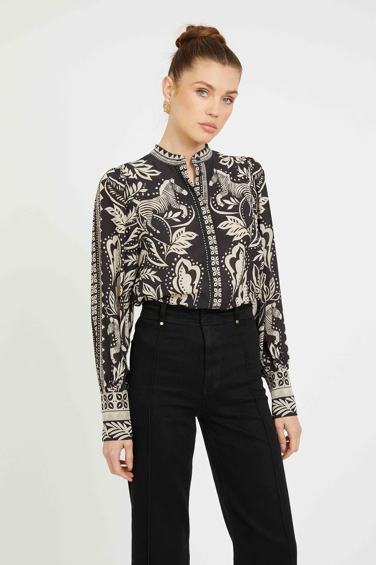 Riley Top in Zebra Fern sold by French Cuff product image thumbnail 5