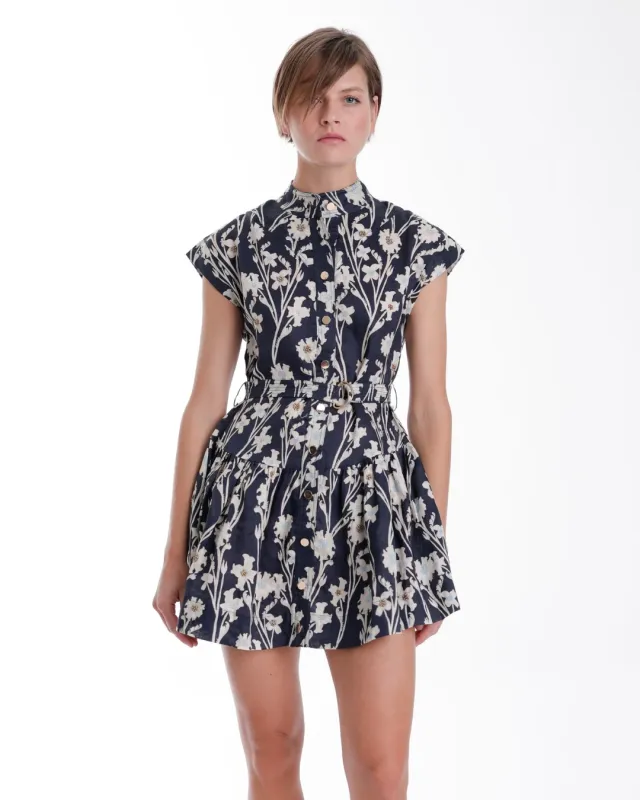 Zelle Embroidered Mini Dress sold by French Cuff