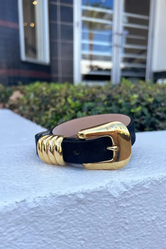 Black Velvet Belt made by Streets Ahead