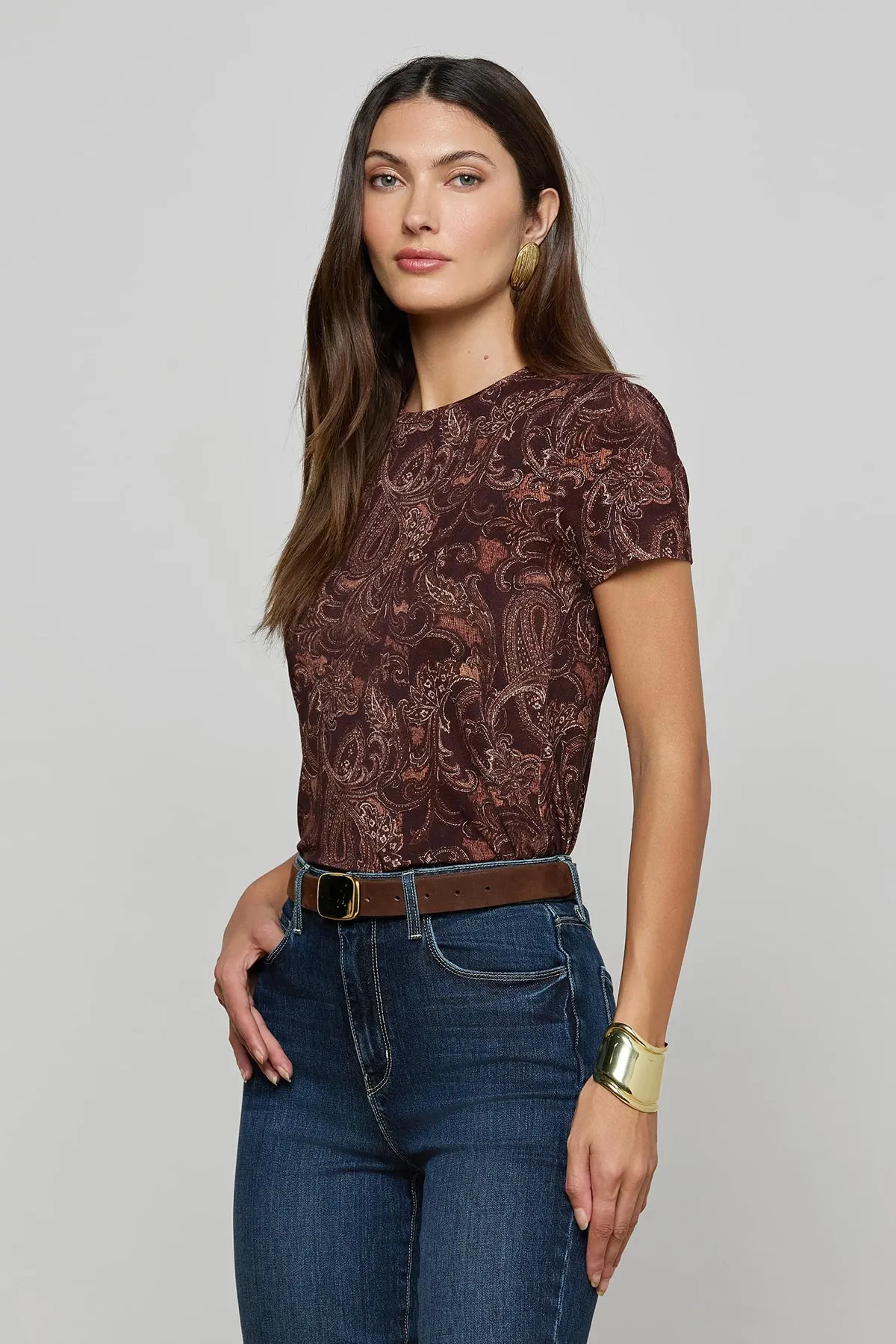 Ressi Short Sleeve Crew Neck Tee sold by French Cuff product image thumbnail 2