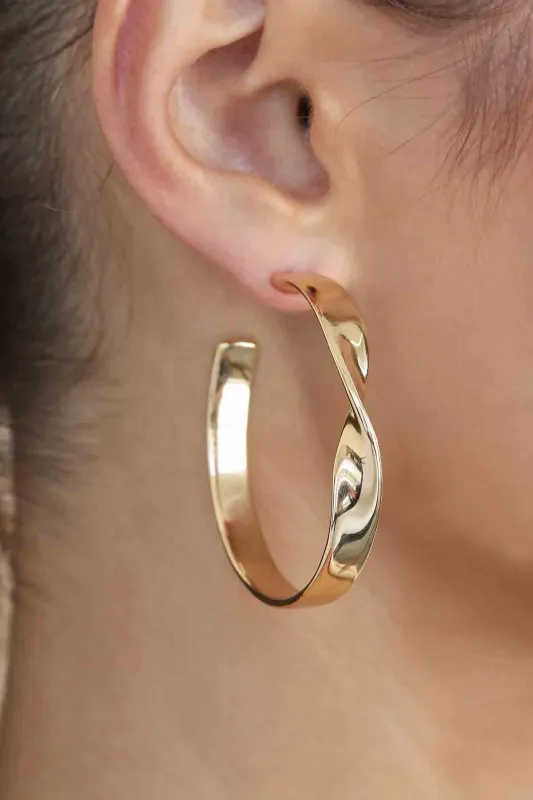 Heirloom Twist Large Hoops sold by French Cuff