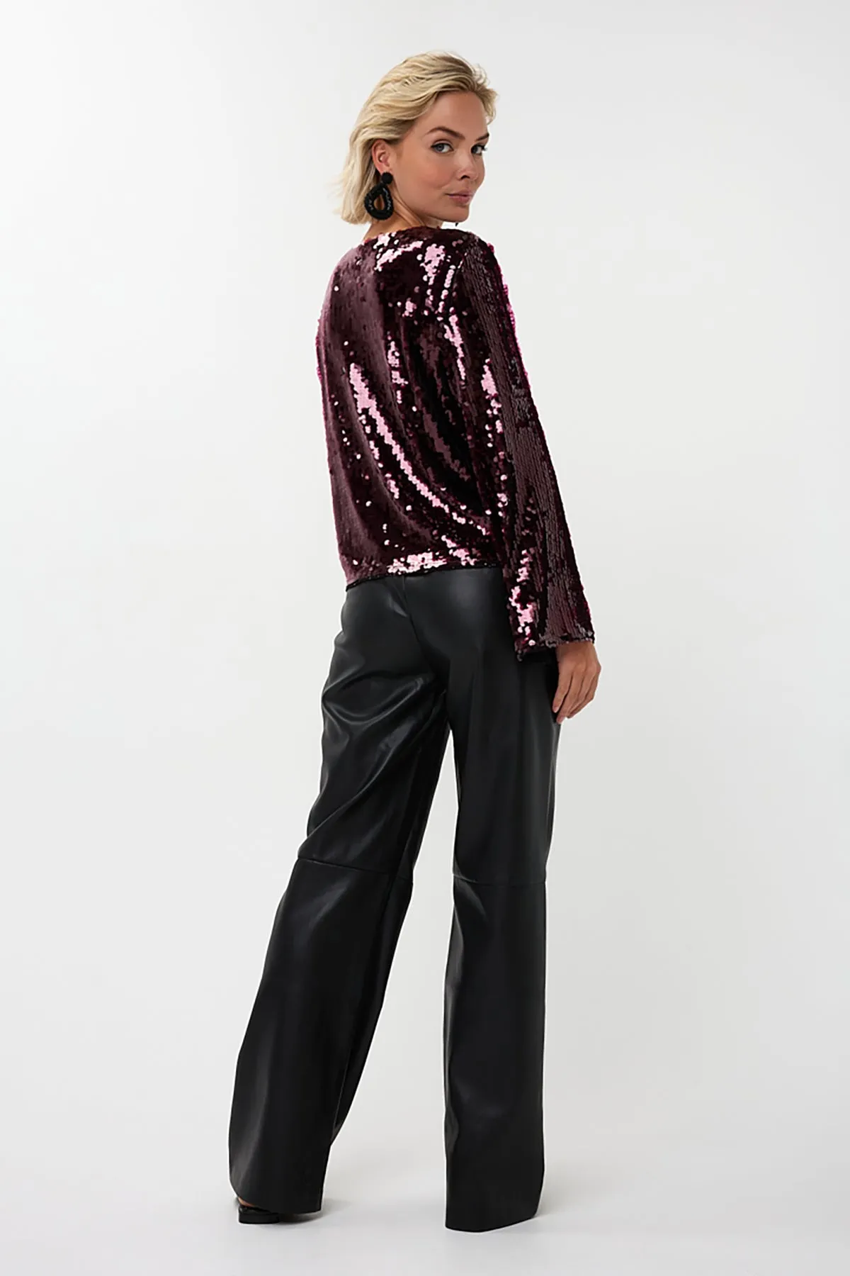Top Flared Sleeve Sequins sold by French Cuff product image thumbnail 3