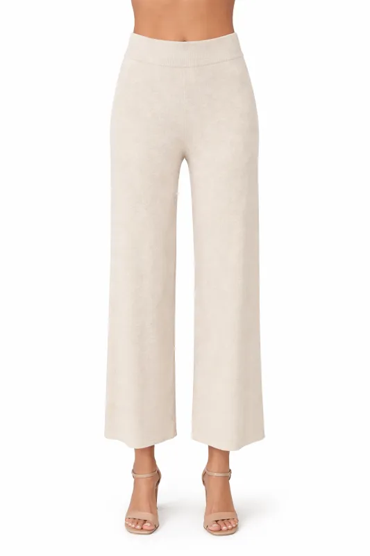 CROP KNIT FLARE COZY PANT sold by French Cuff