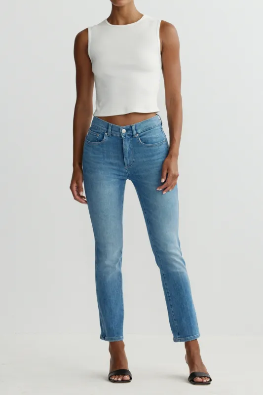 Mara Straight: Mid Rise Instasculpt Ankle made by DL1961