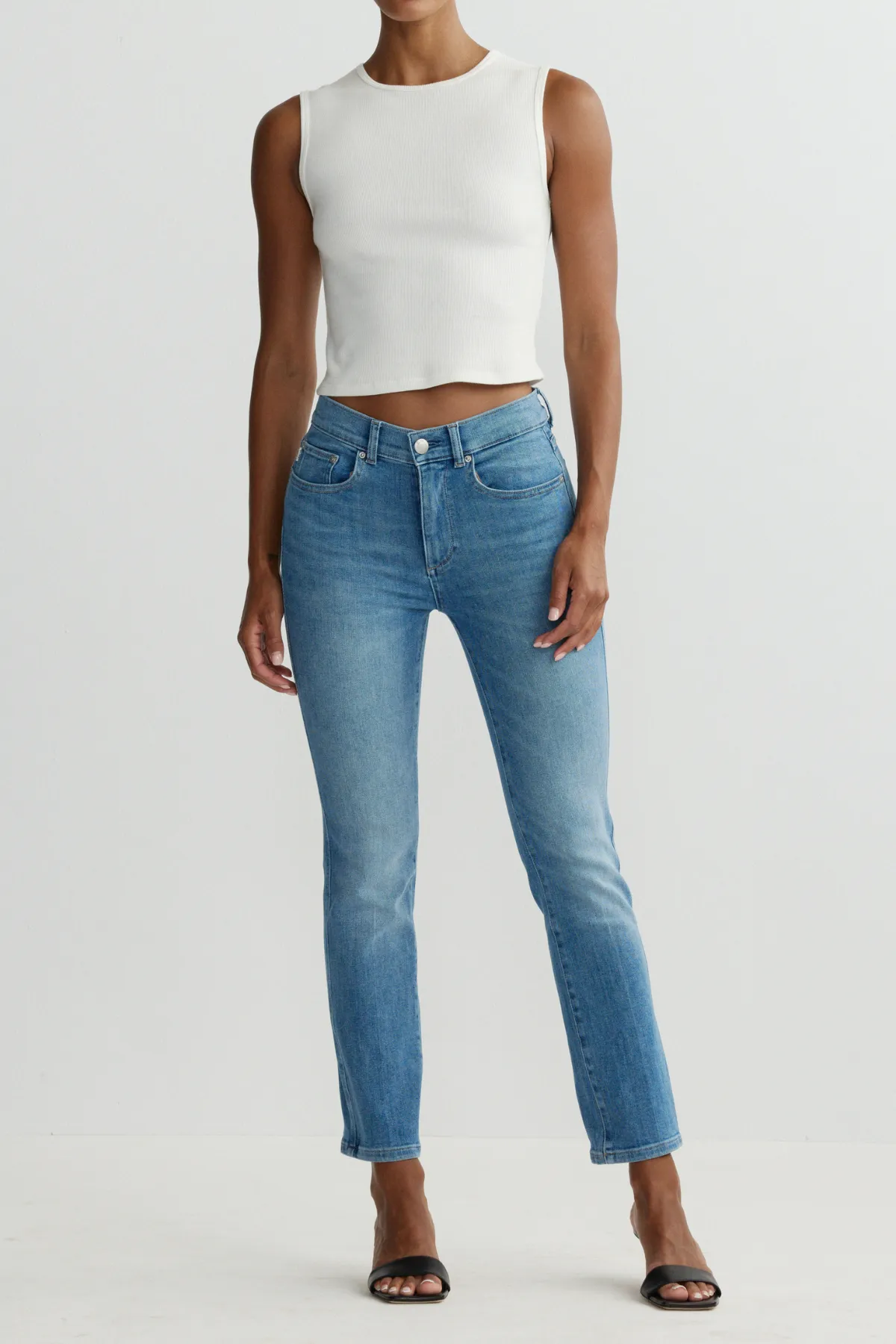 Mara Straight: Mid Rise Instasculpt Ankle sold by French Cuff