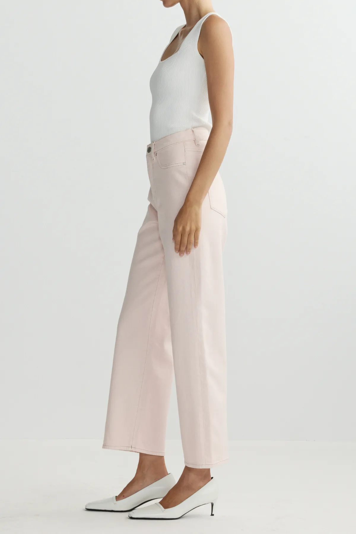 Karmine Refined Wide Leg: High Rise 28' sold by French Cuff product image thumbnail 2