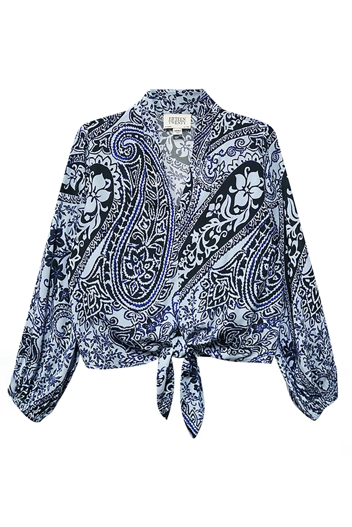 Scarlet Tie Front Top sold by French Cuff