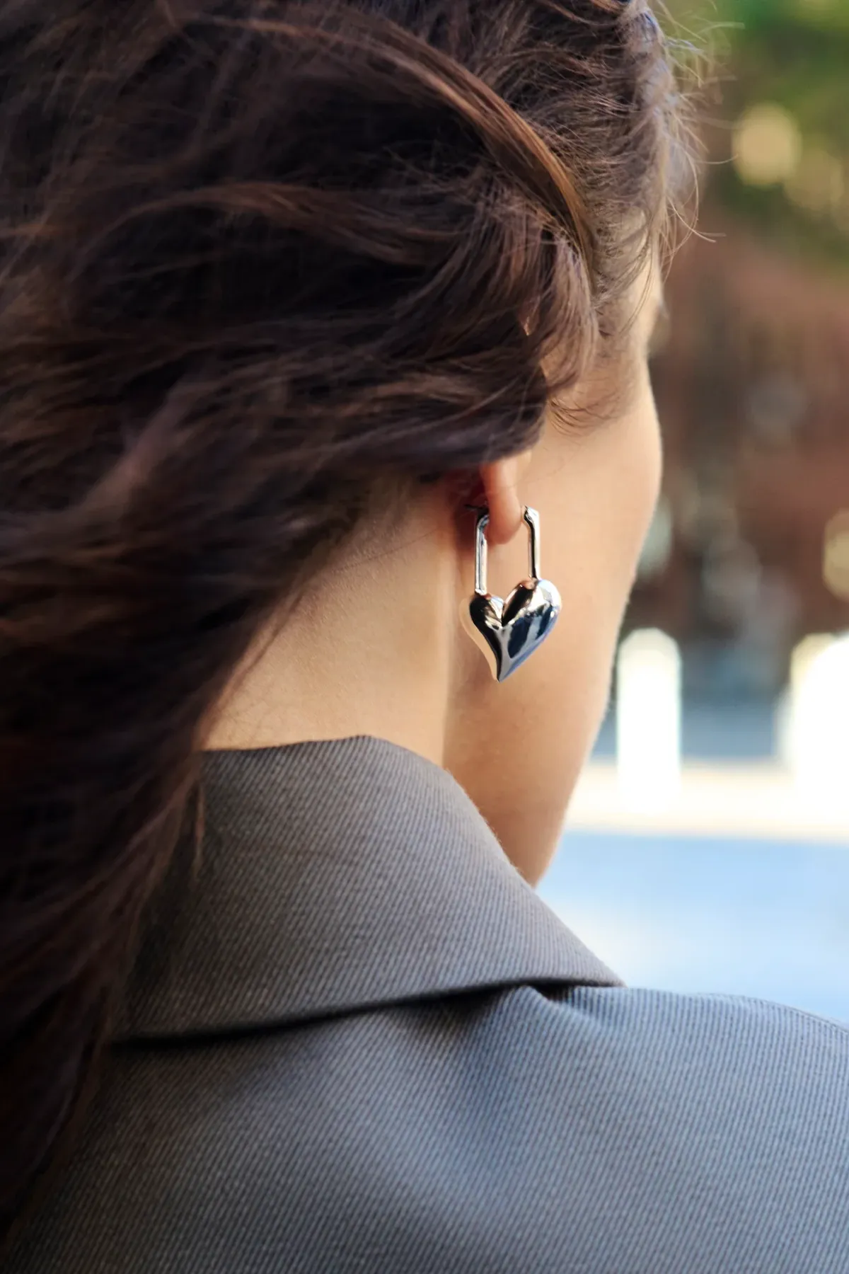 Padlock Heart Earrings sold by French Cuff product image thumbnail 3