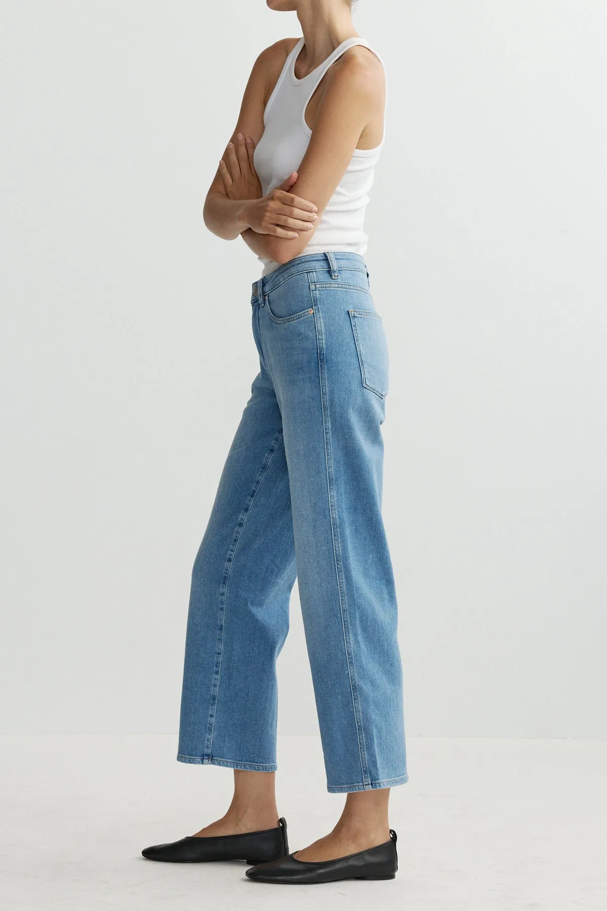 Pippa Refined Wide Leg: Mid Rise Ankle sold by French Cuff product image thumbnail 2