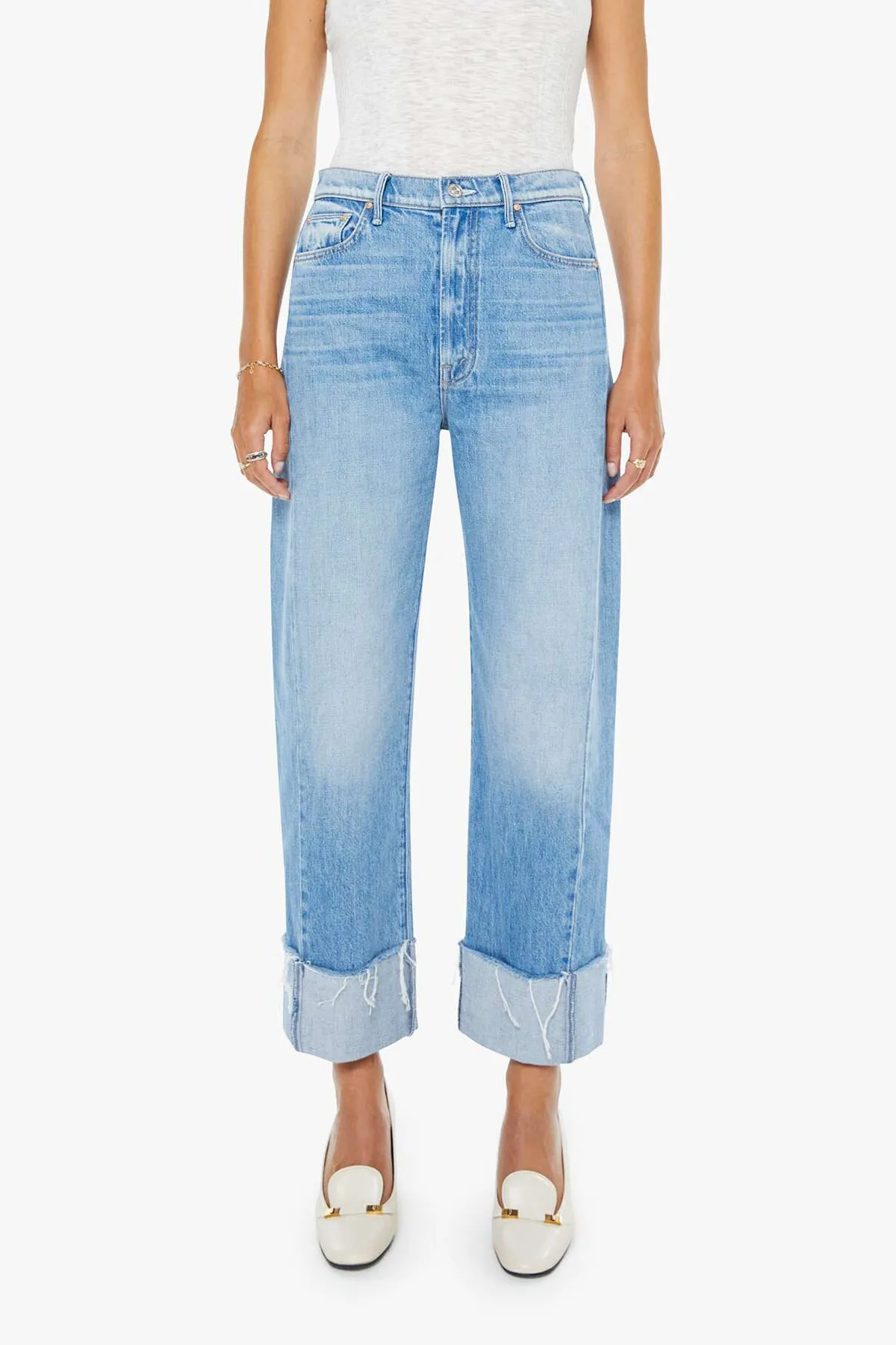 The Half-Pipe Ankle Cuff Fray sold by French Cuff