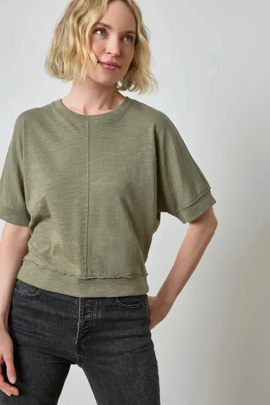 Rib Trim Short sleeve made by Lilla P