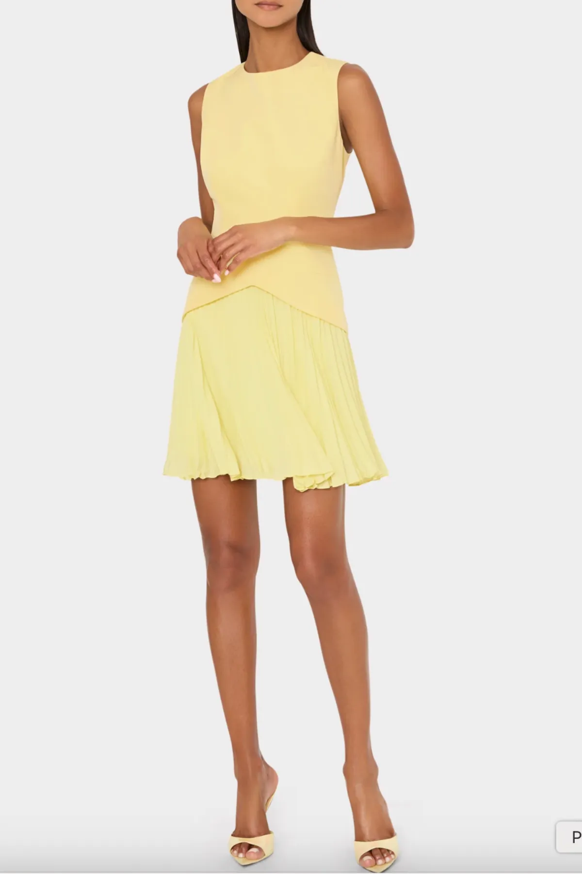 Haddy Pleated Mini Dress sold by French Cuff