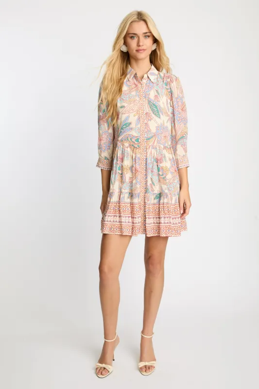 Pauline Dress in Paisley Floral made by CABALLERO