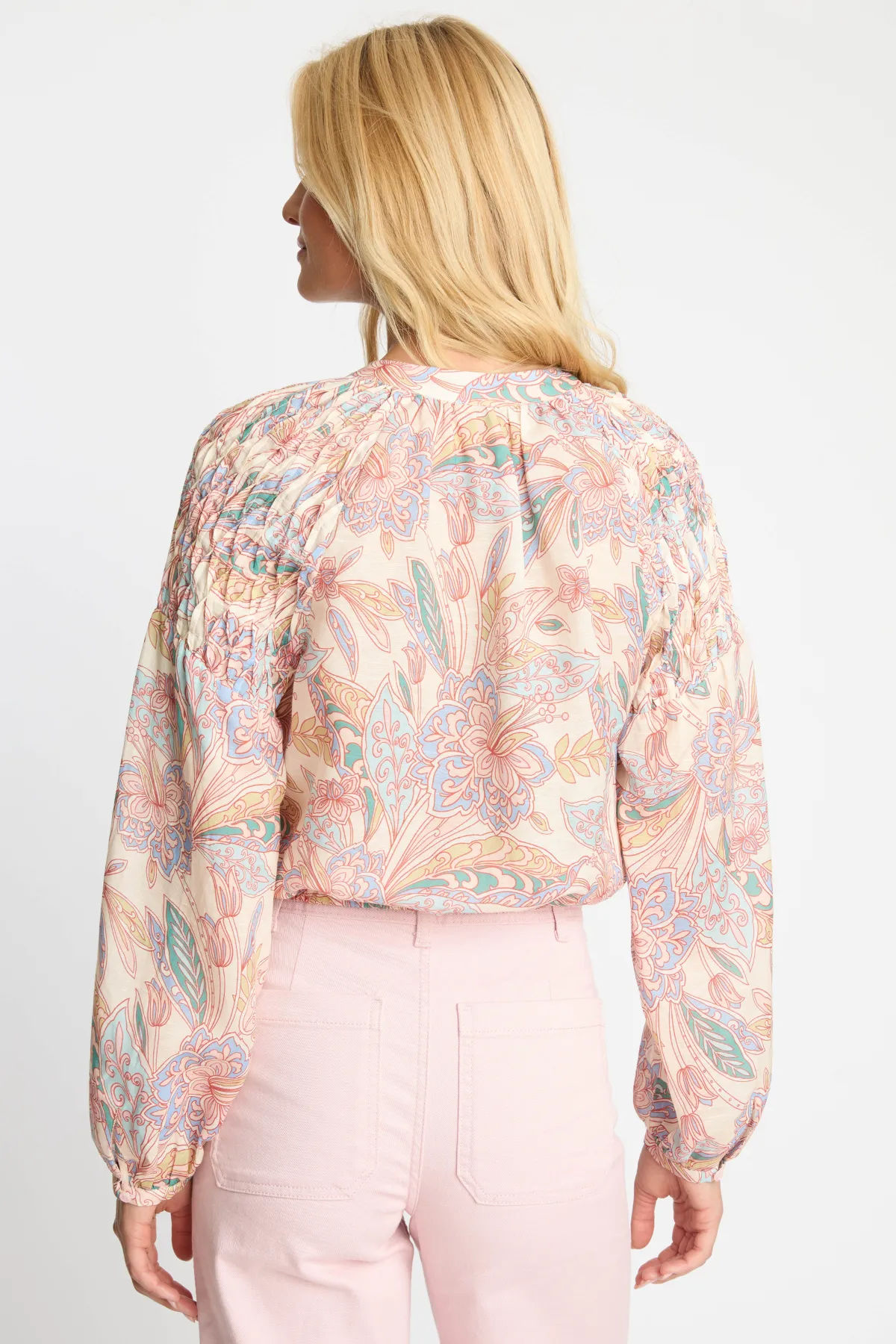 Dolly Top in Paisley Floral sold by French Cuff product image thumbnail 5