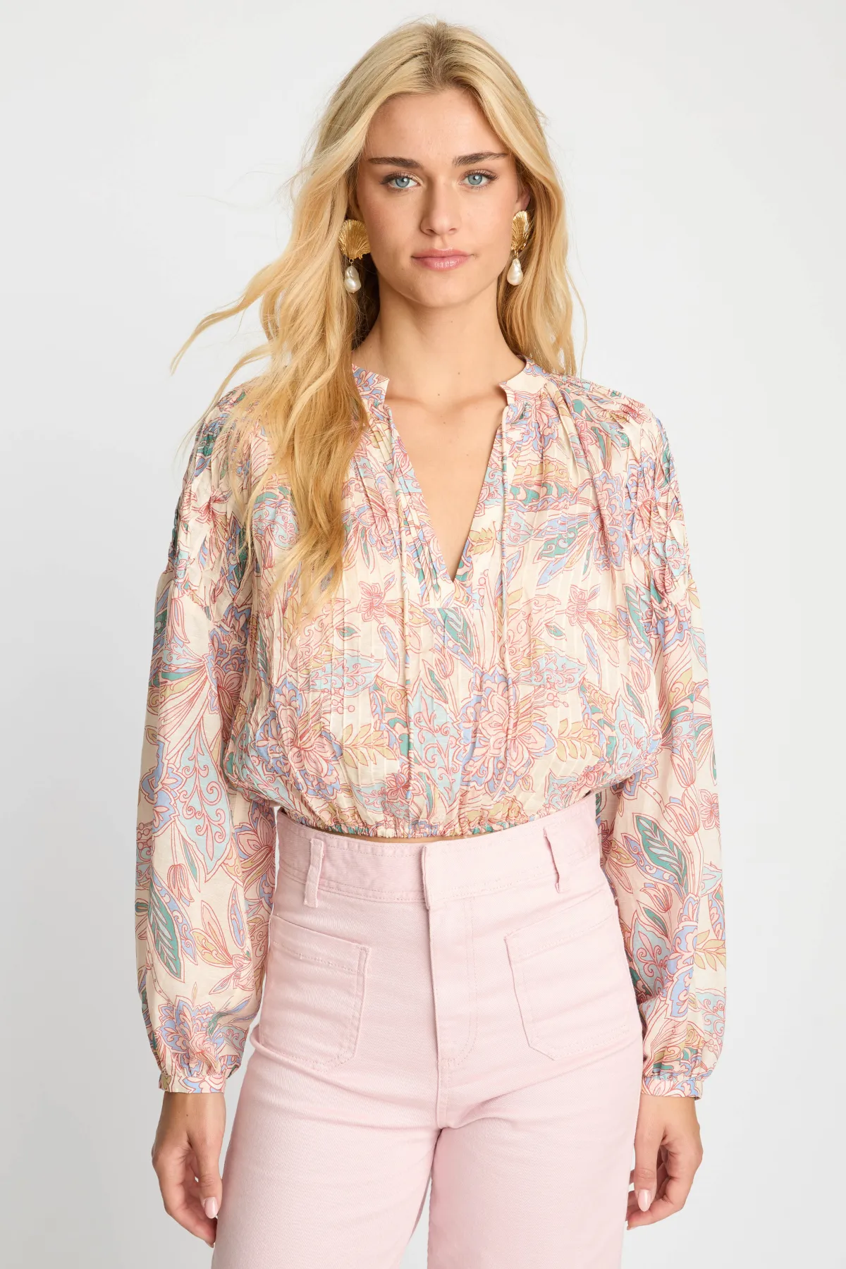 Dolly Top in Paisley Floral sold by French Cuff product image thumbnail 2