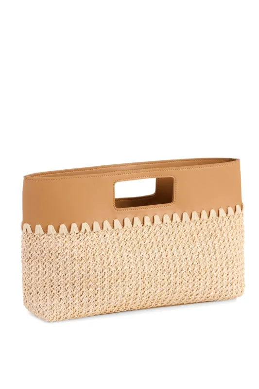 Mia Top Handle Clutch made by Shiraleah