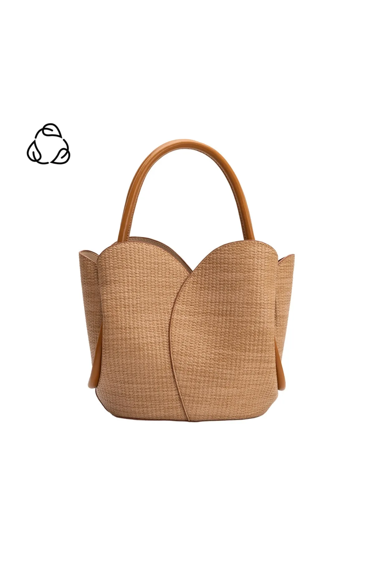 Tulip Raffia Embossed Recycled Top Handle sold by French Cuff product image thumbnail 4