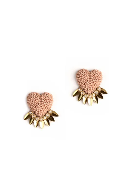 Danika Earrings - Dusty Pink made by French Cuff
